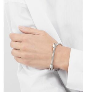 NEW Adornia 14k Gold Plated Stainless Steel Screw Cuff Bracelet